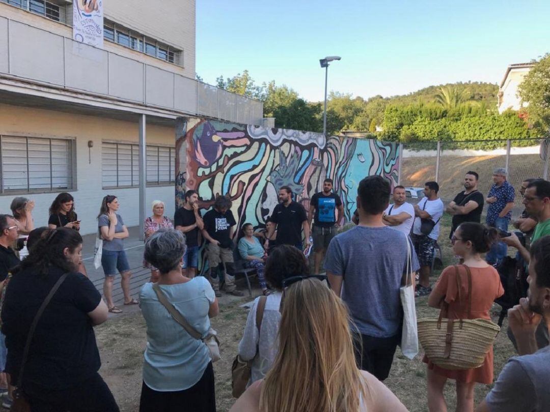 Un moment de la visita