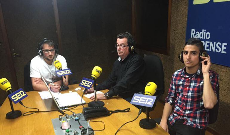 De izquierda a derecha: Iago Peleteiro, Pepe González e Ian Quintana