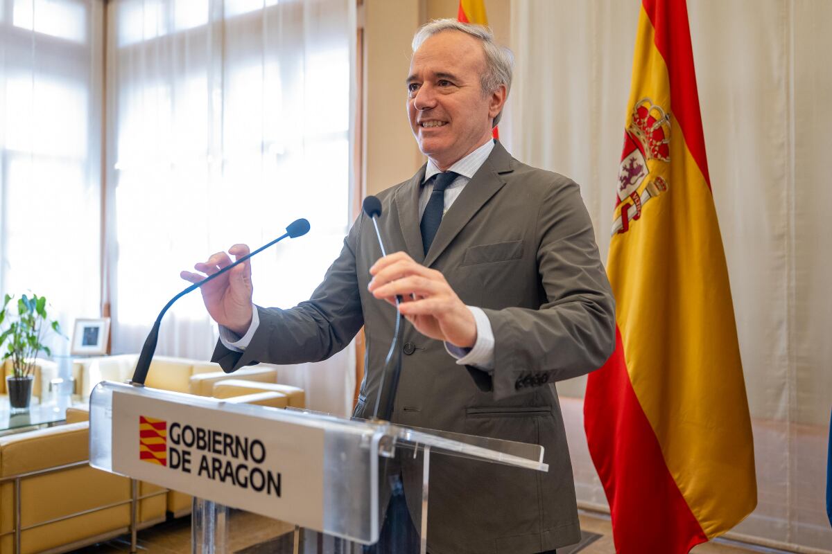 Jorge Azcón, presidente del Gobierno de Aragón