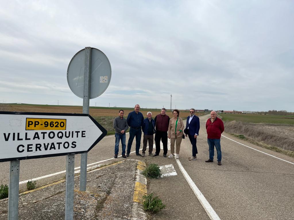 La Diputación de Palencia invierte más de un millón de euros en las obras para ensanchar y reforzar el tramo de carretera PP-9620 Villalumbroso a P-972 por Abastas