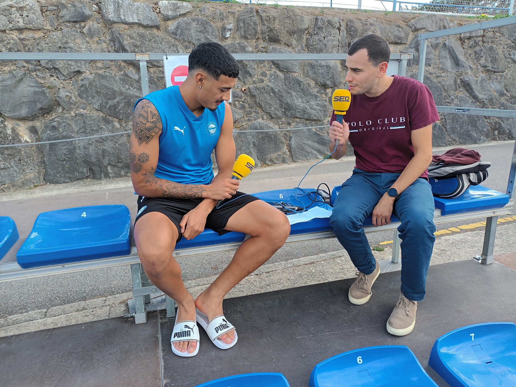 Carlos Benavídez, durante la entrevista grabada en las instalaciones de Ibaia.