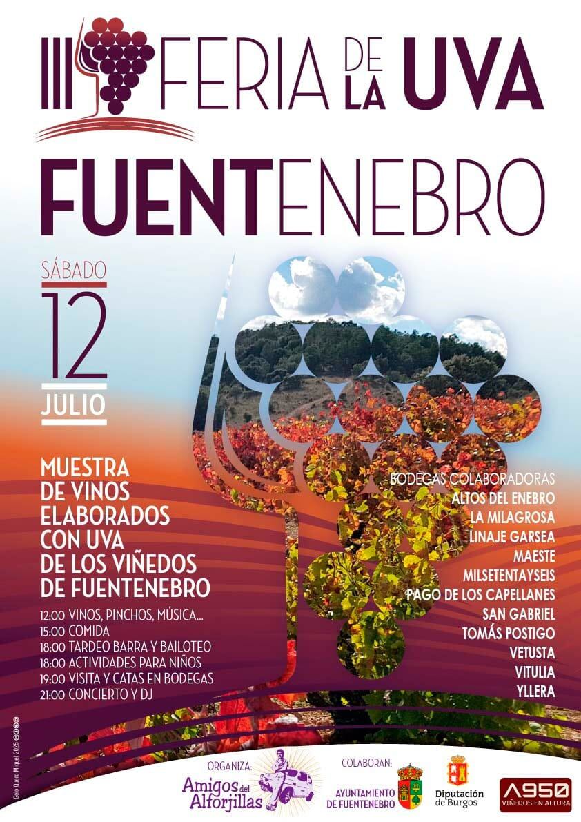 Cartel de la III Feria de la UVA en Fuentenebro