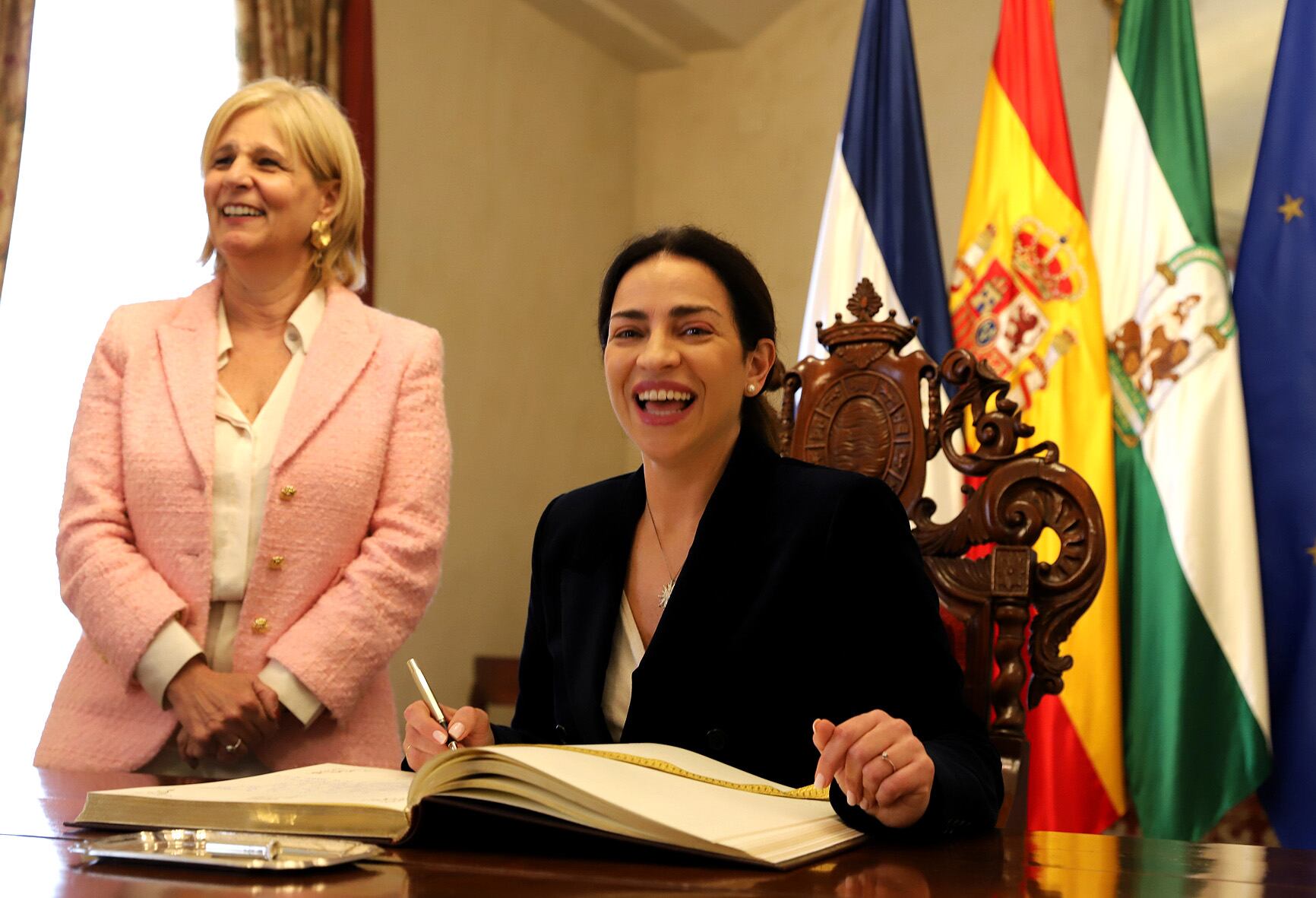 María José García Pelayo y Lala Prieto, pregonera de la Semana Santa de Jerez 2024