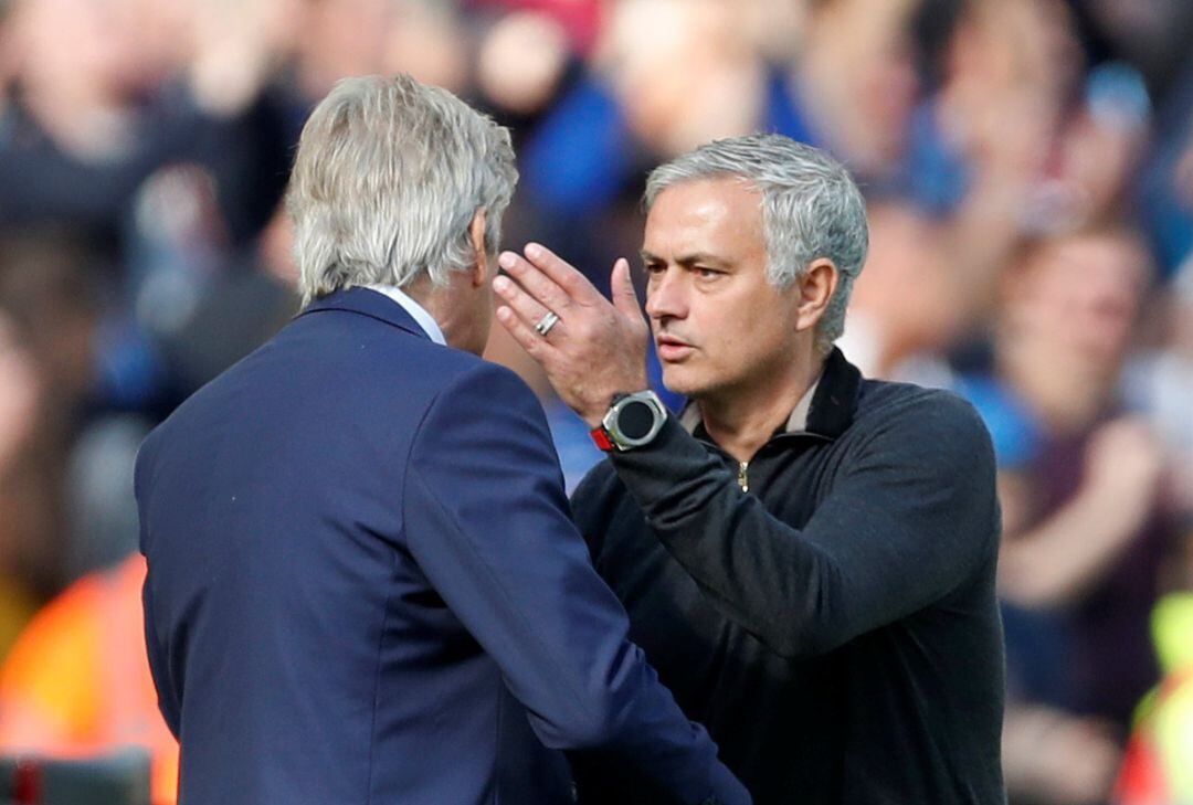 Manuel Pellegrini y Jose Mourinho 