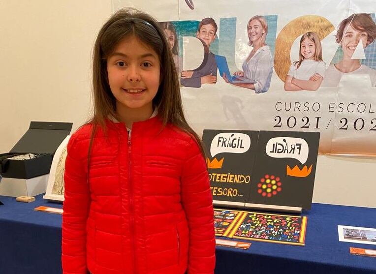 La alumna palentina de 4º de Primaria Naiara Moreno