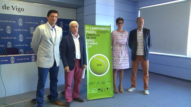 Presentación del Campeonato de Pádel en Vigo.