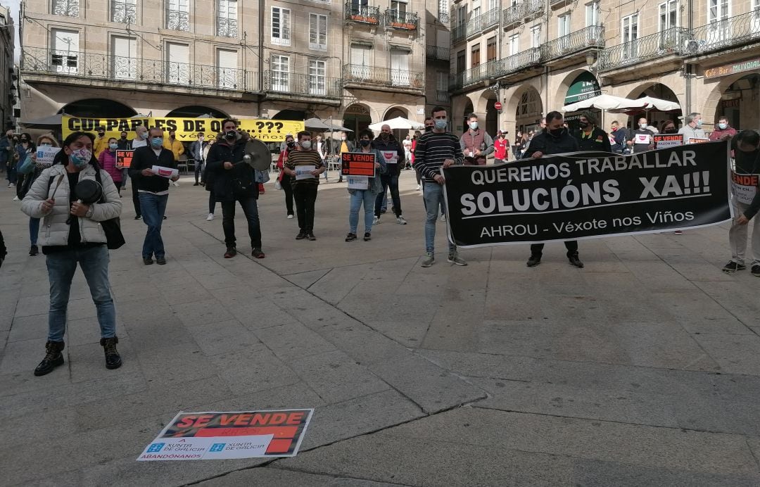 Unha das concentracións dos hostaleiros