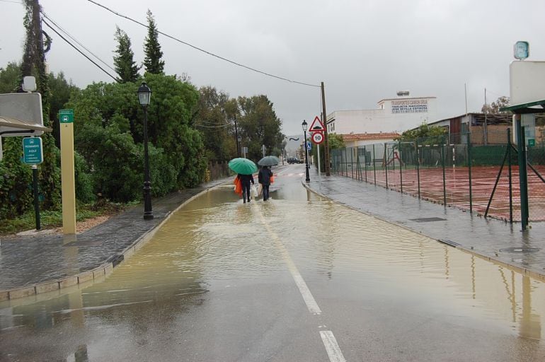 Una de las zonas afectadas por las lluvias cáidas en la comarca a principios de este mes de diciembre.