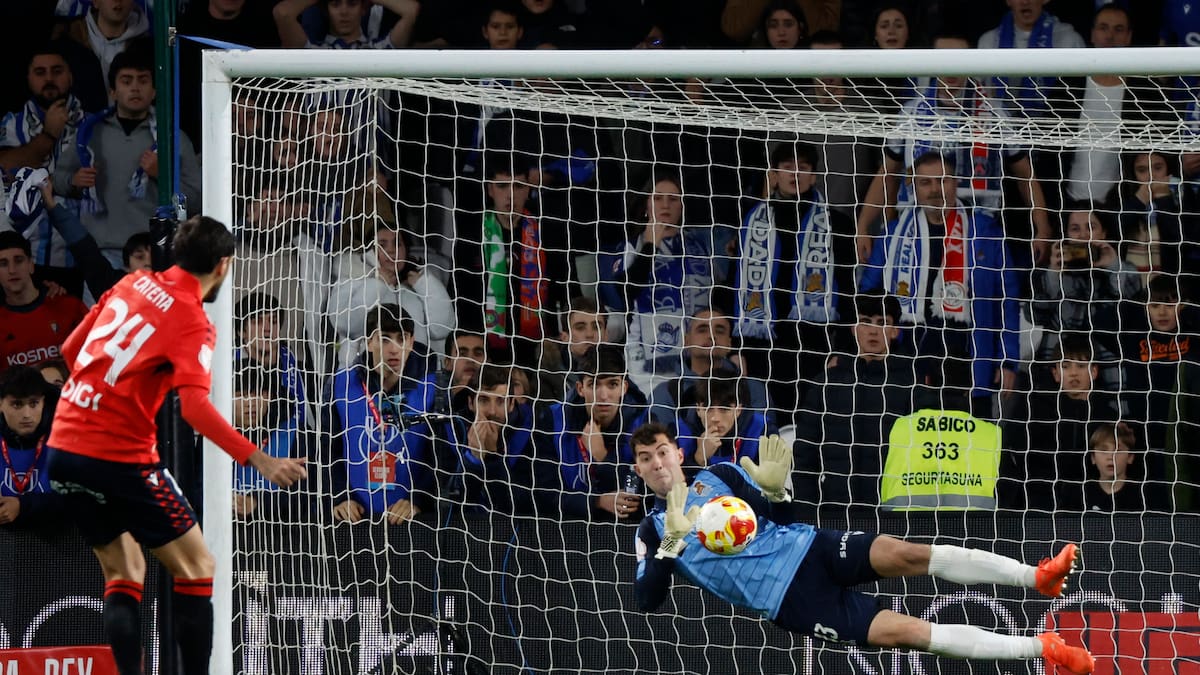 Osasuna acaricia los cuartos pero acaba cayendo en los penaltis ante la Real Sociedad