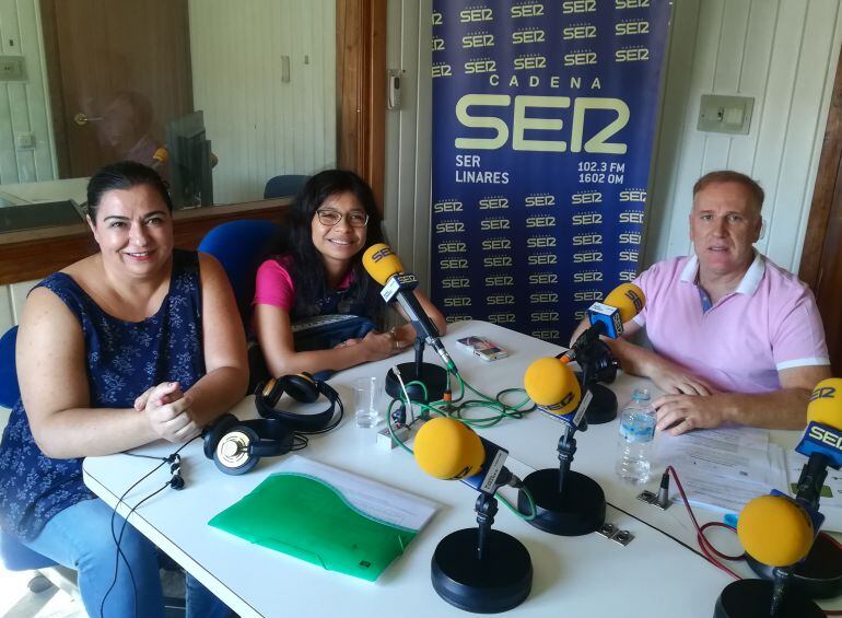 Gloria Ligero, Ana Verona y Cleto Jiménez.
