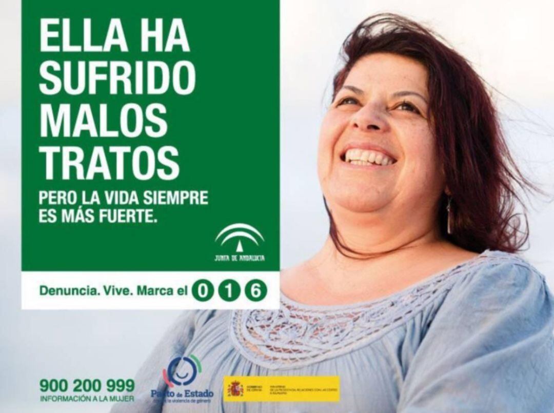 Una de las imágenes usada por la Junta de Andalucía para la campaña contra la violencia de género