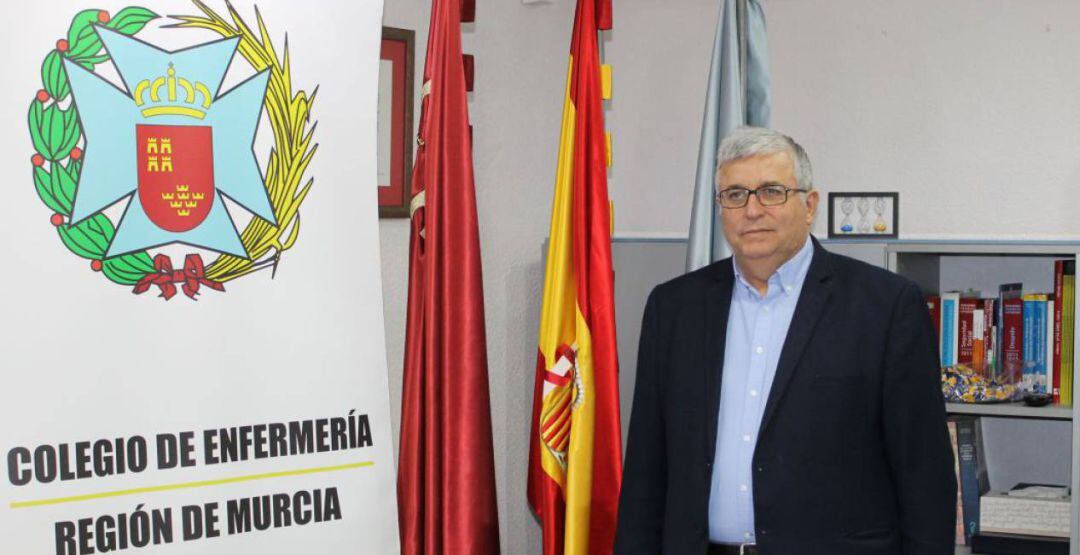 Manuel García Sánchez, presidente de la Junta de Gobierno del Colegio de Enfermería de la Región de Murcia