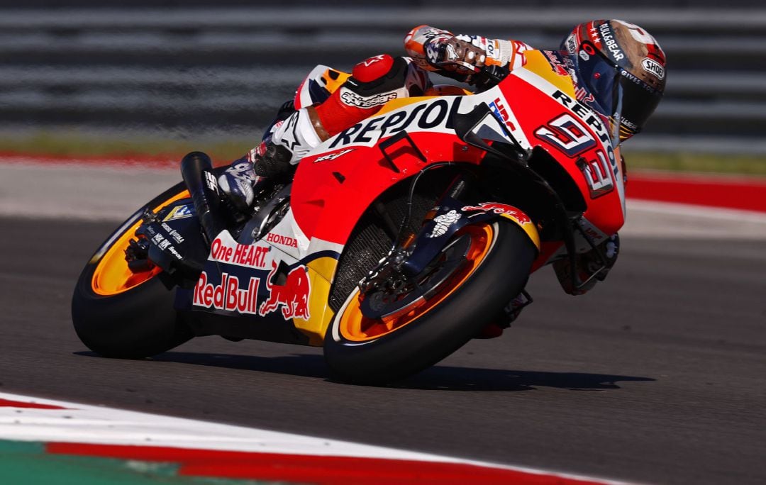 Marc Márquez durante el GP de las Américas