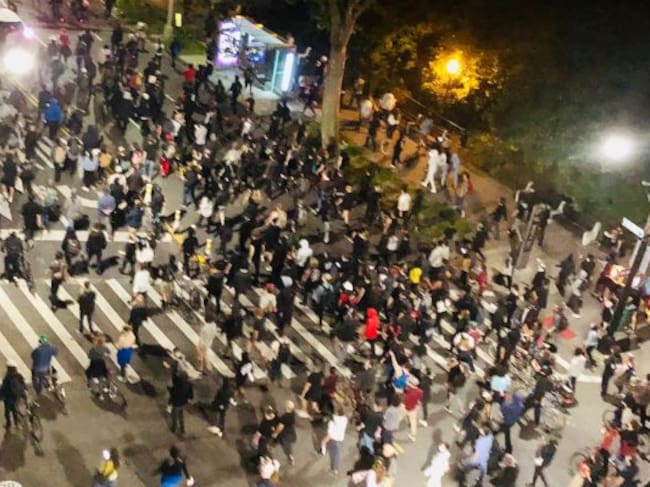 Manifestación contra el racismo en Nueva York