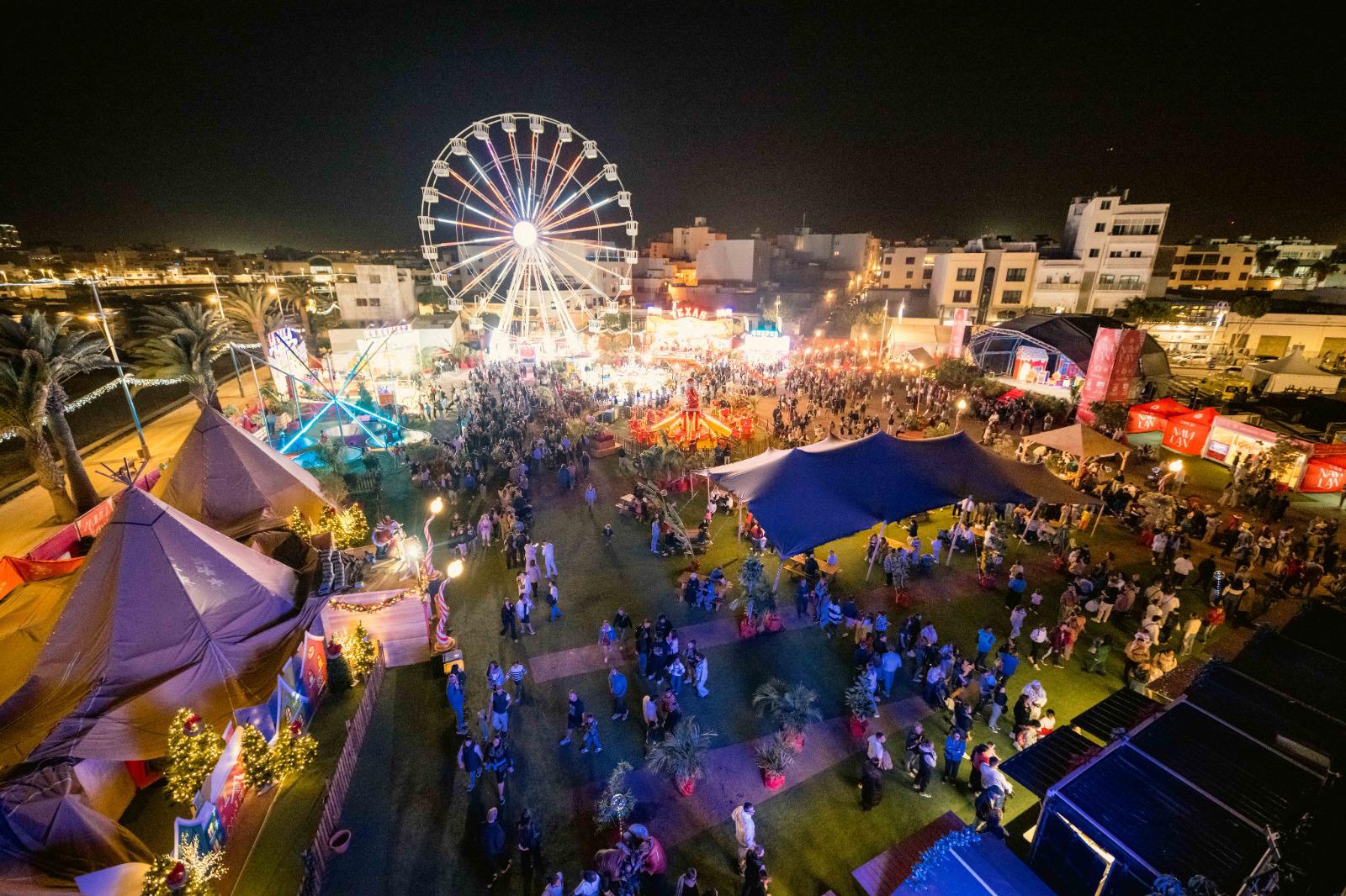 Vista aérea de la Feria Navilan Arrecife.