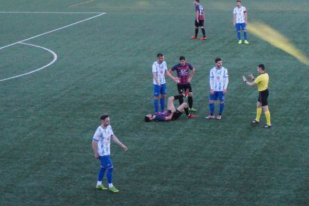 Mikel Uriarte acabó lesionado