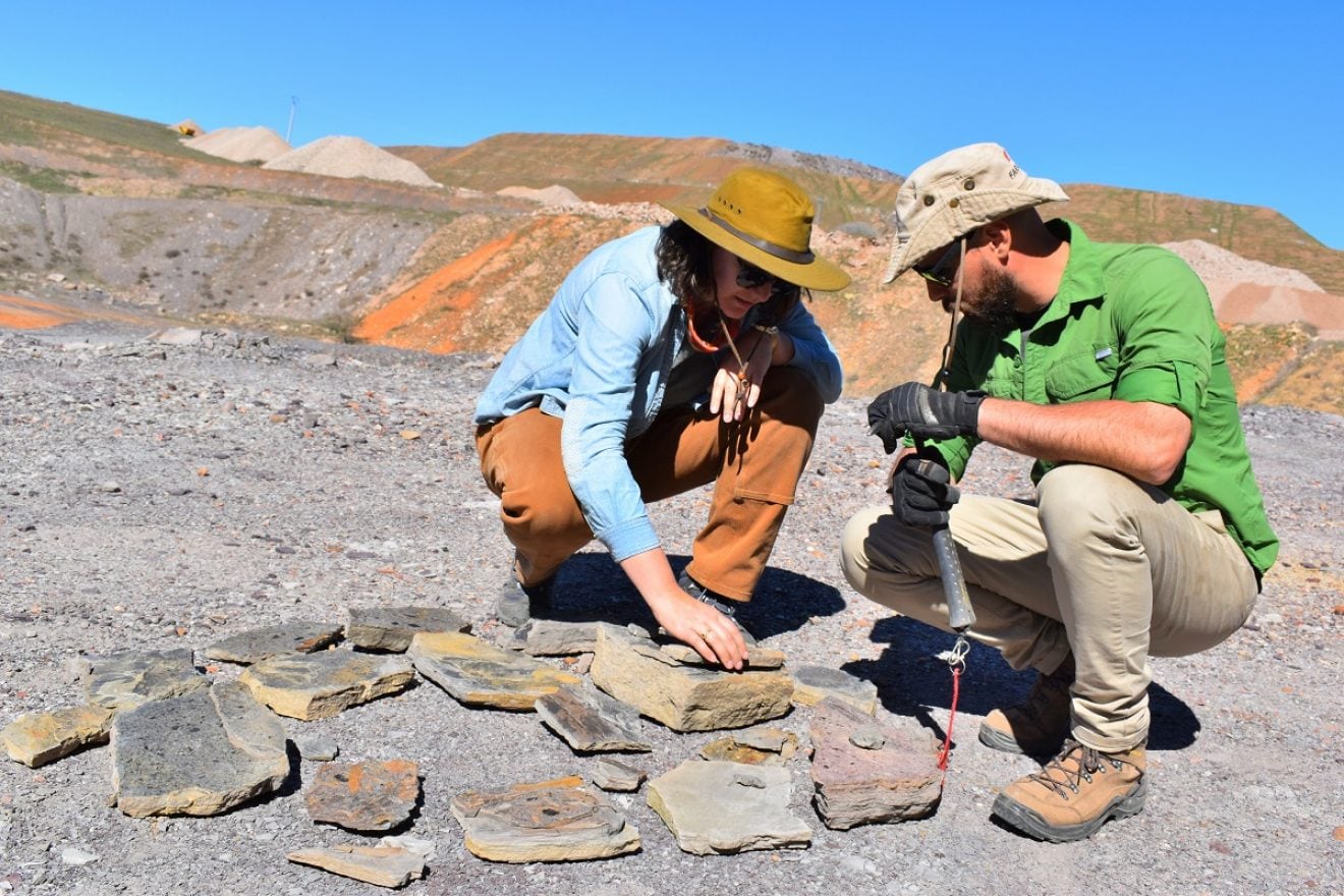 Geólogos en el Carbonífero de Puertollano