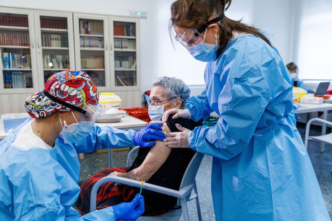 Primera vacunación en Segovia 