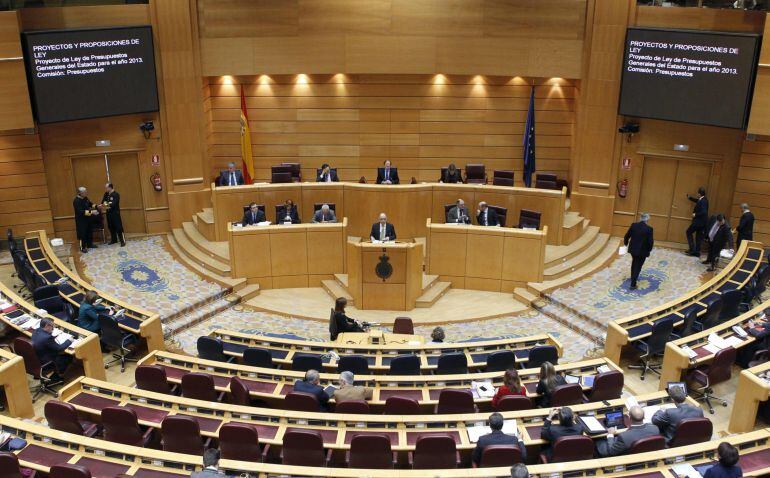 Pleno en la cámara del Senado 