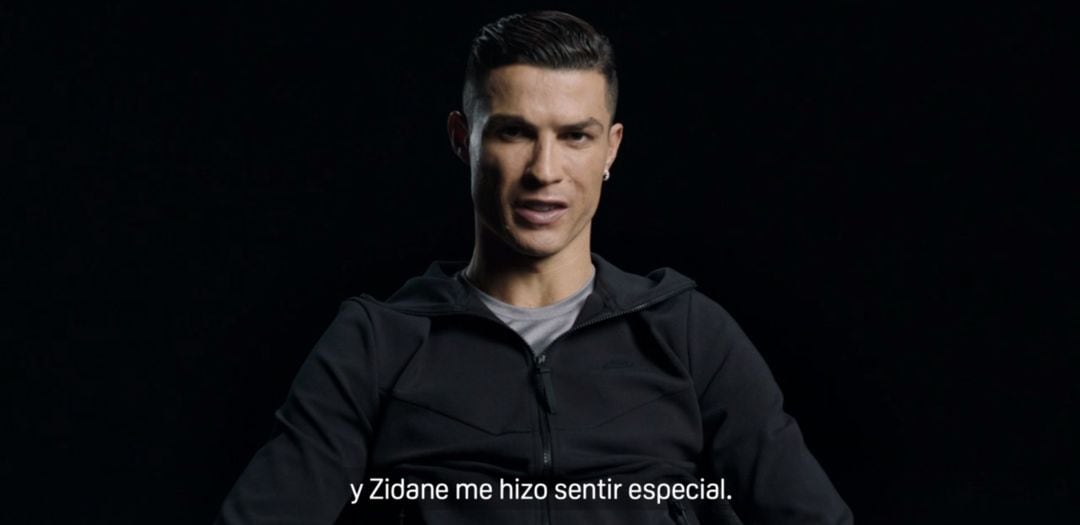 Cristiano Ronaldo, durante su entrevista con Dazn