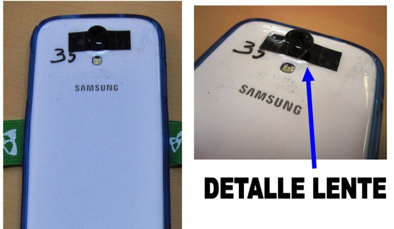 Dispositivos utilizados por los dos detenidos