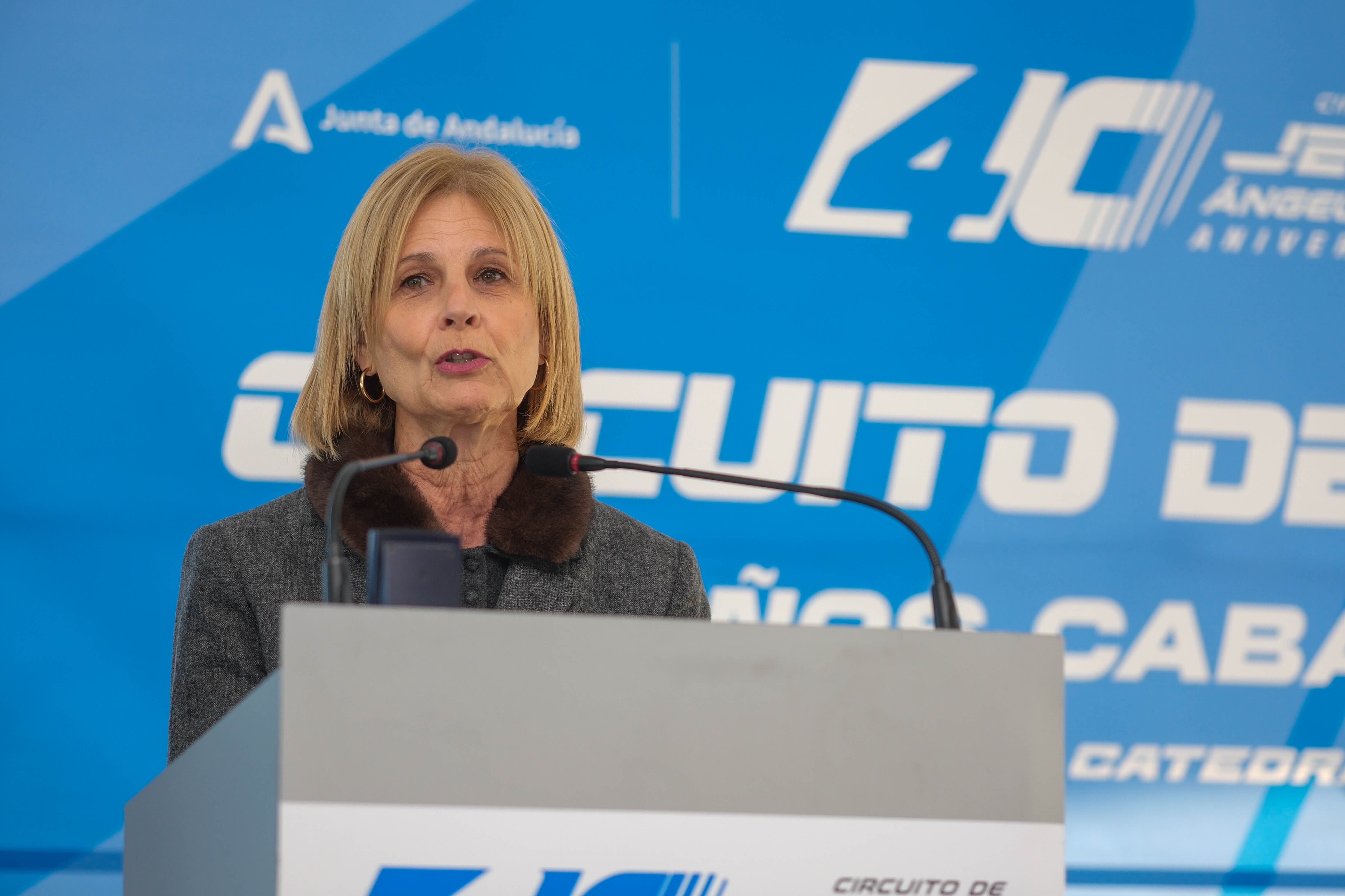 María José García-Pelayo durante la presentación del libro sobre el Circuito de Jerez