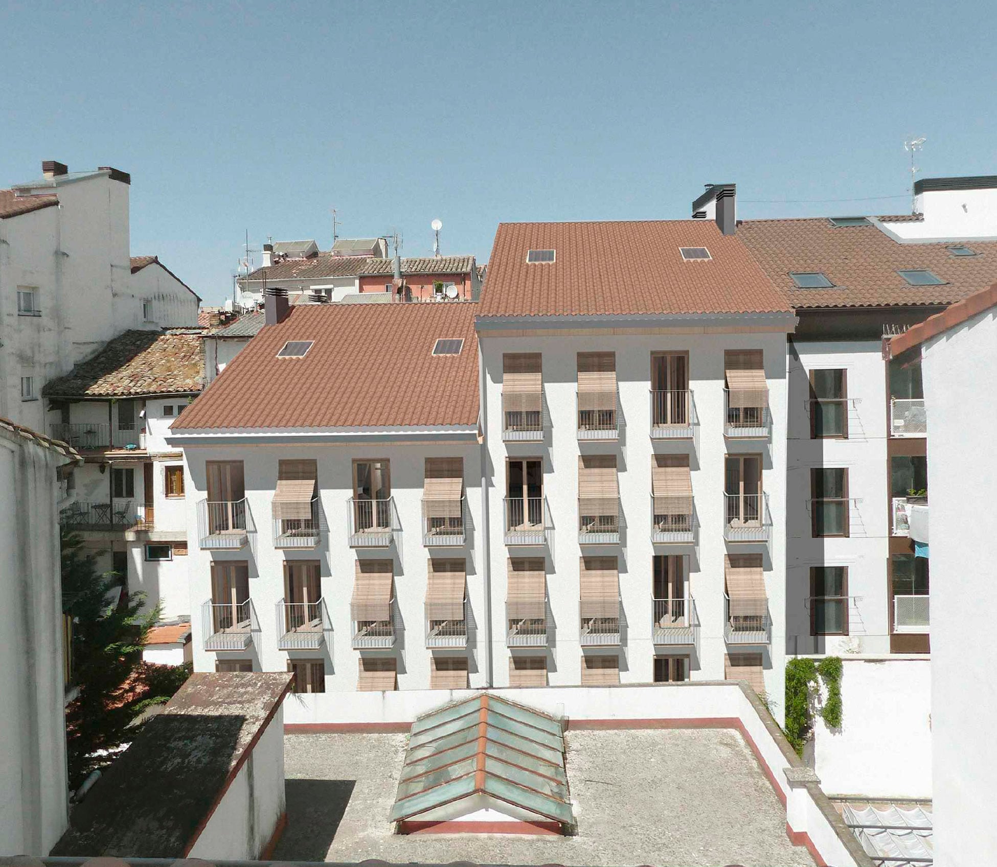 Recreación de futuras viviendas en el Casco Viejo de Pamplona.