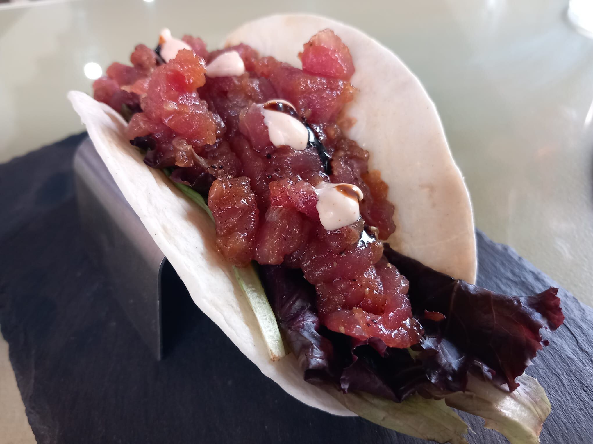 Taco de atún de Bienteveo