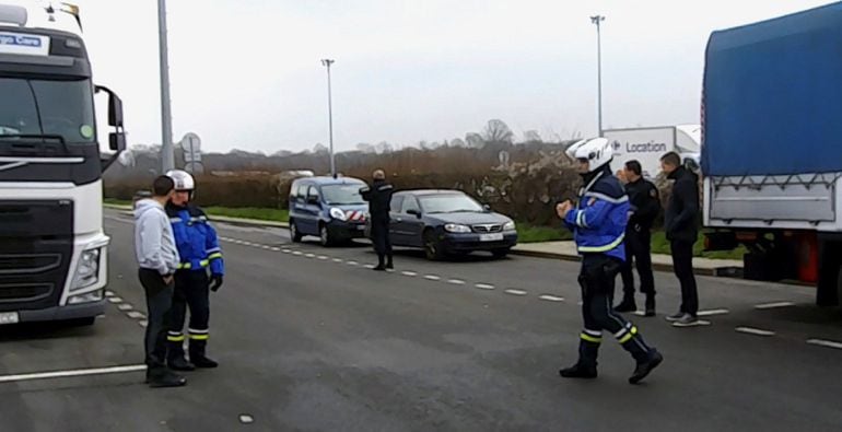 Fotografías facilitadas por el Ministerio del Interior, de la operación Mémoire vivante que se llevó a cabo los pasados días 5 y 6 de febrero, con el traslado del &#039;archivo de ETA&#039; desde París a Madrid en un convoy de camiones de la Guardia Civil.