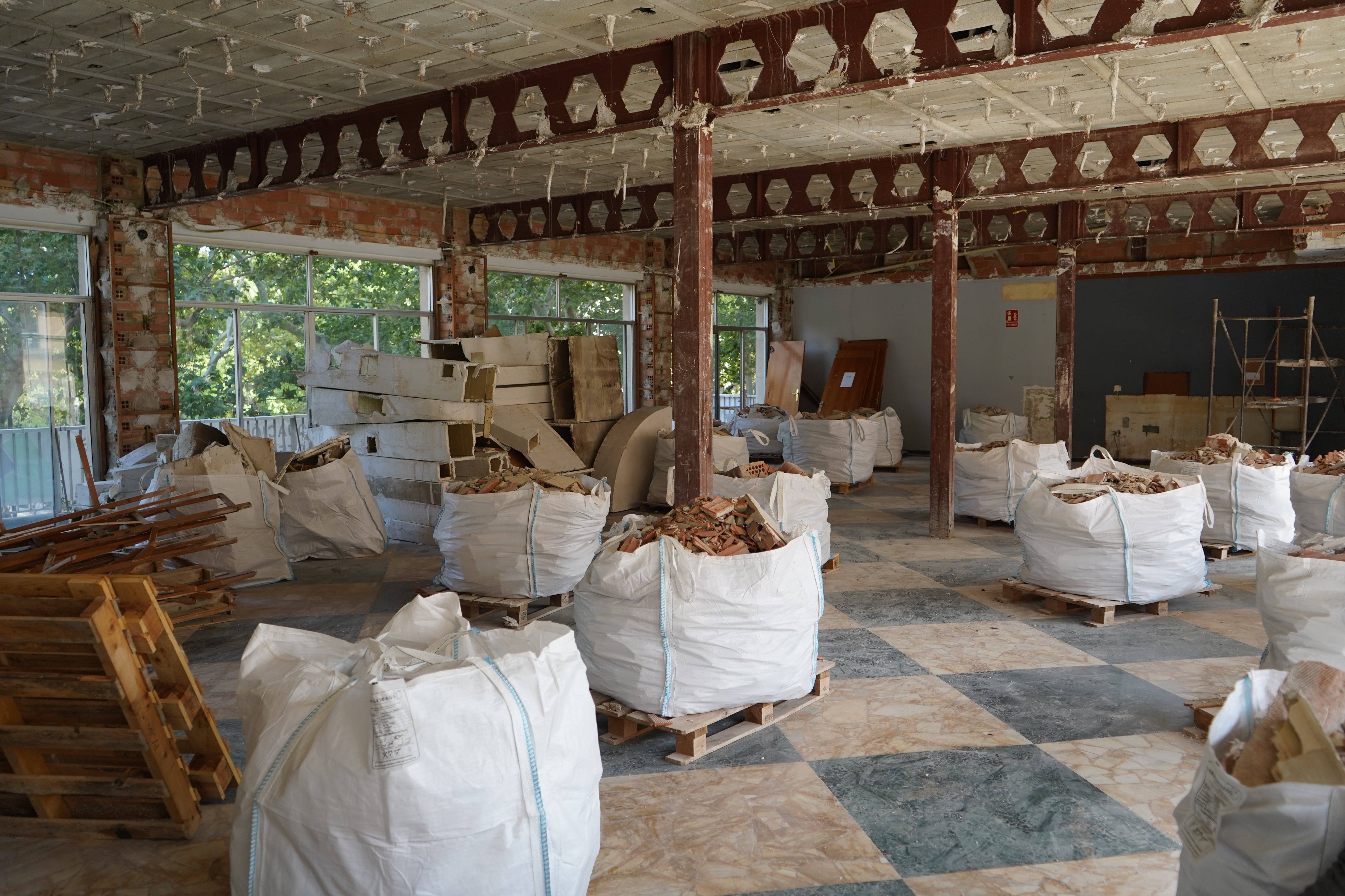 Obras en la biblioteca de Xàtiva. Fuente: Ajuntament de Xàtiva