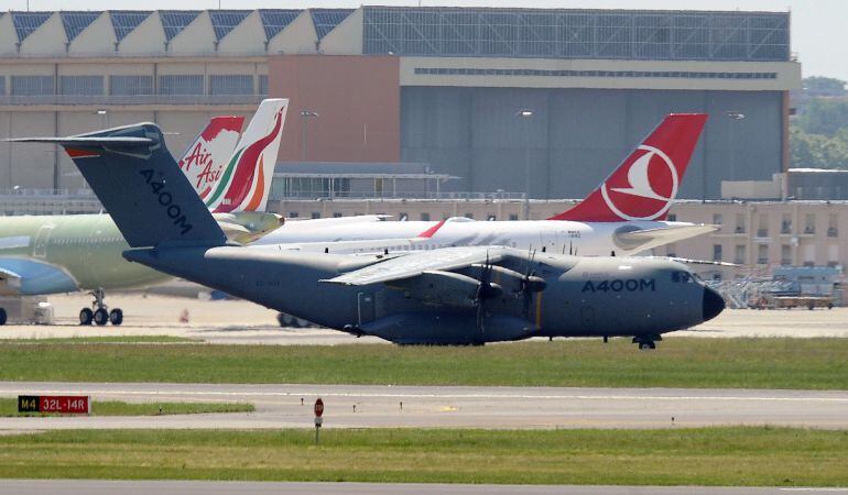 Fotografía de un Airbus A400M.