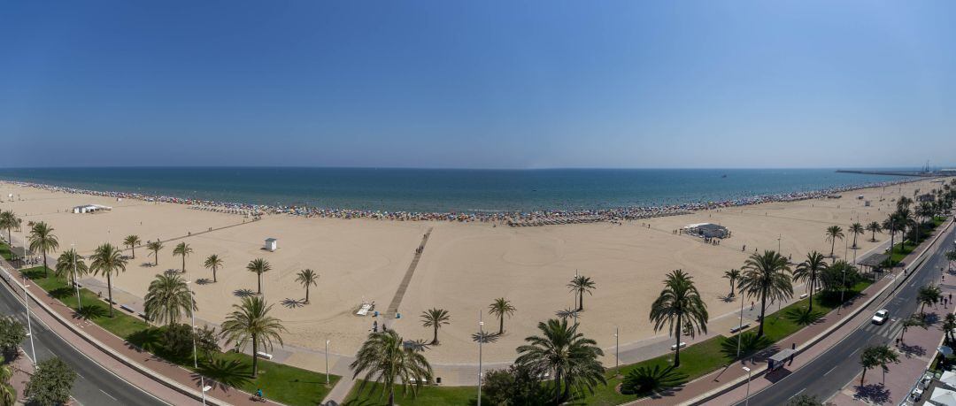 Imagen de la playa de Gandia
