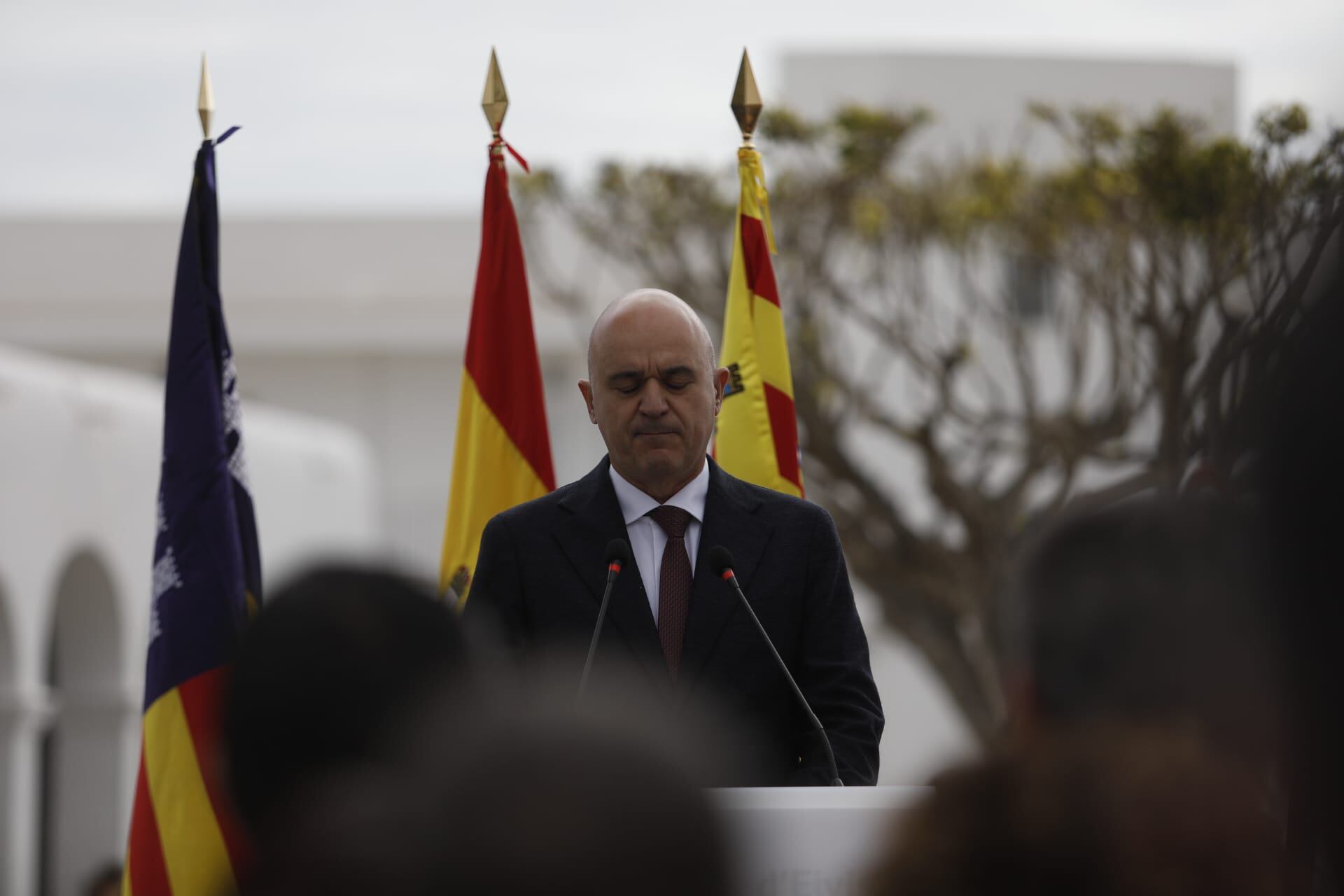 Vicent Marí durante el discurso del 1 de marzo