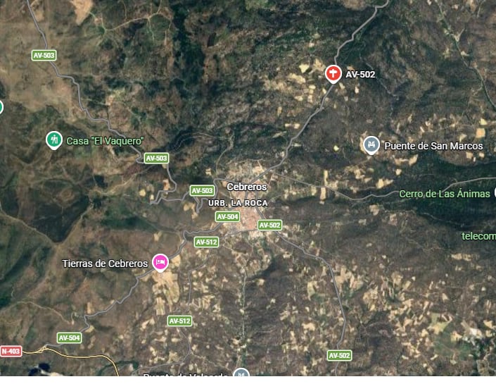 AV-502, en Cebreros (Ávila)