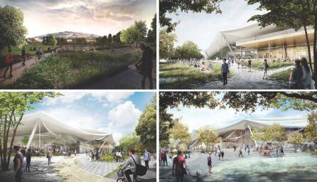 Prototipo de cómo sería el nuevo campus de Google.