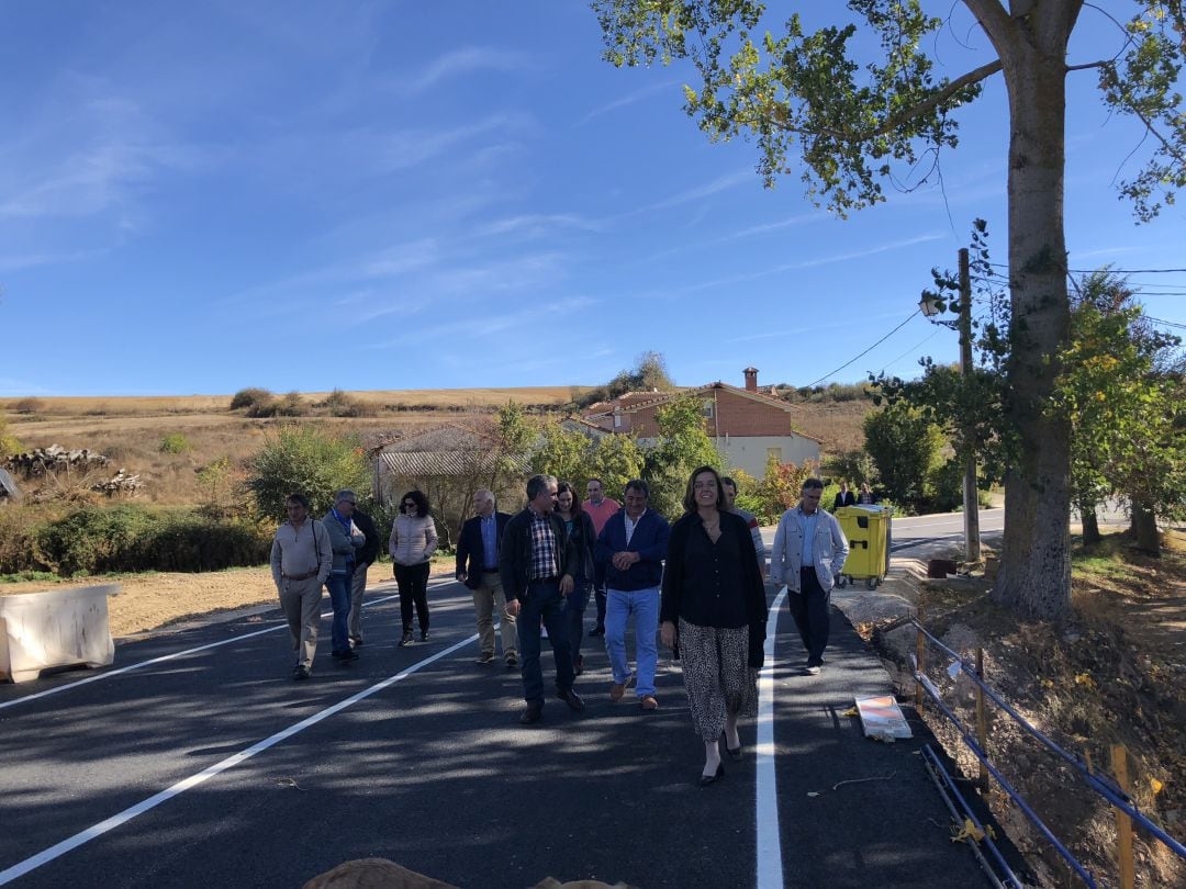 La presidenta de la Diputación de Palencia ha visitado la carretera