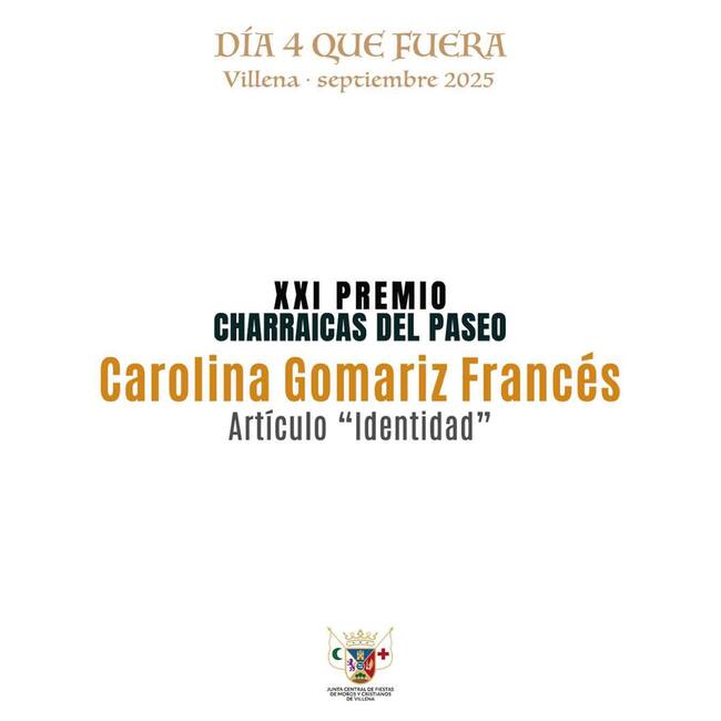 Premio "Charraicas del Paseo"