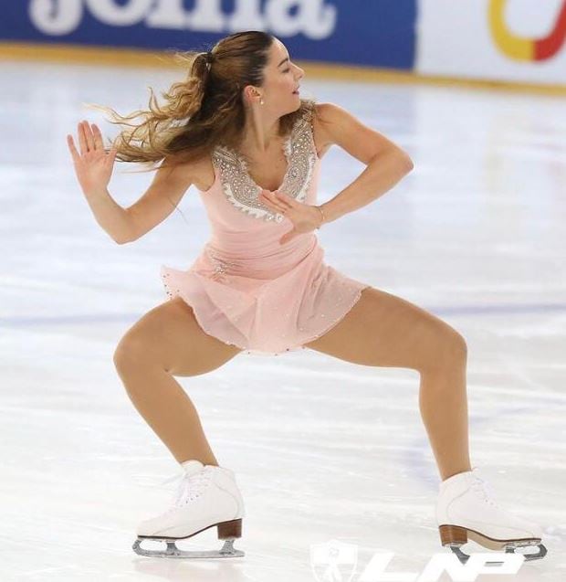 Ángela Martín-Mora, patinadora del CH Jaca