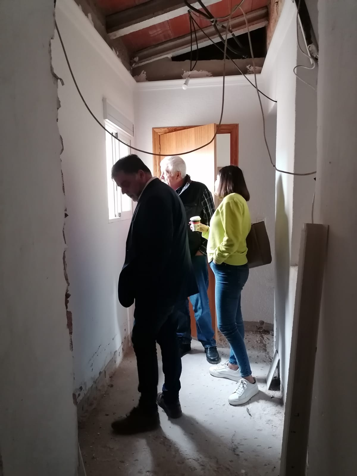 Visita a las obras en la Encina