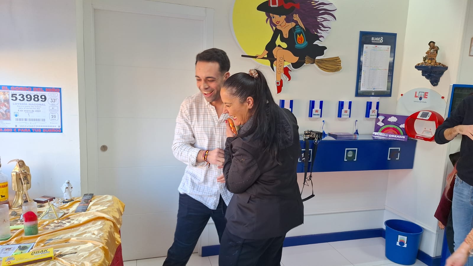 Alegría en la administración de lotería