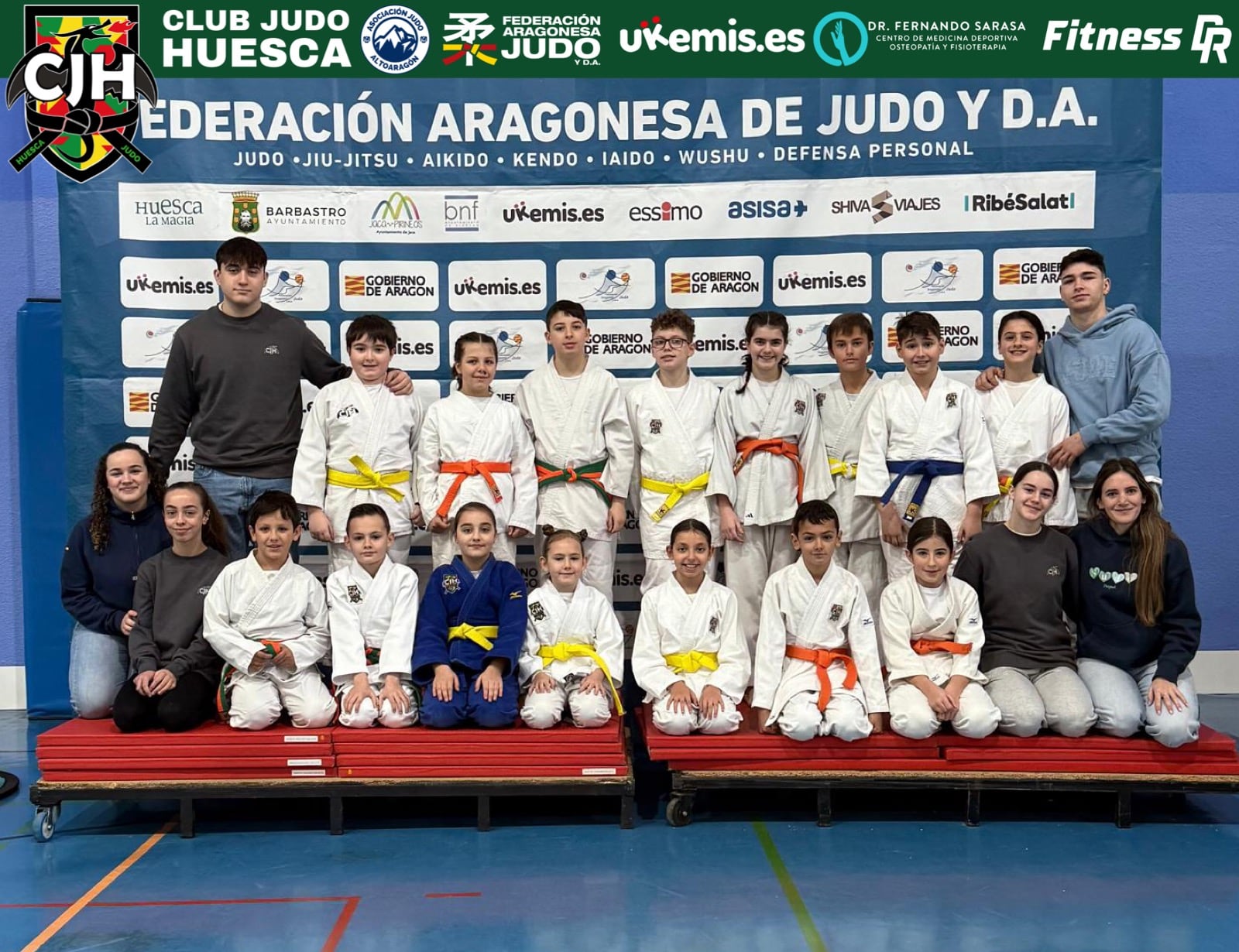 Deportistas del Club Judo Huesca