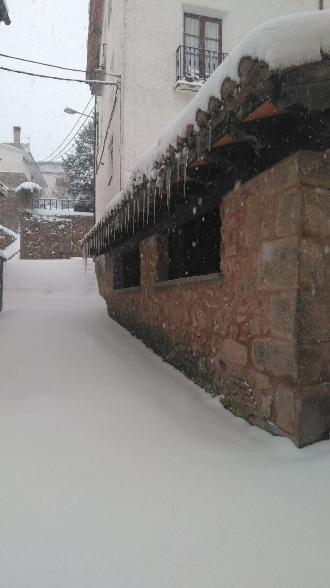 Nieve y frío en la sierra riojana