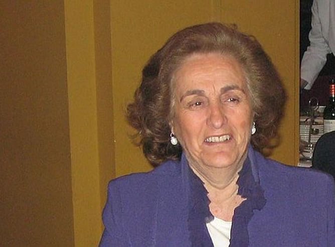 La presidenta del Rayo Vallecano y mujer de Ruiz Mateos, Doña Teresa Rivero