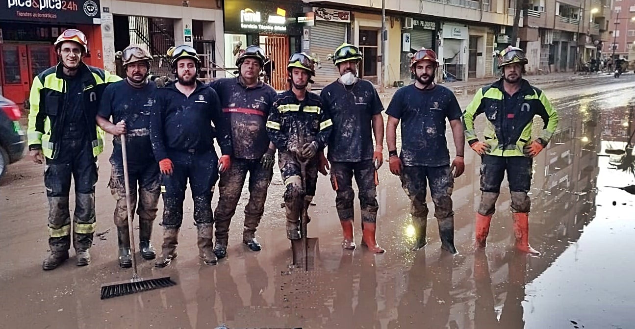 Bomberos de Guardo en Valencia