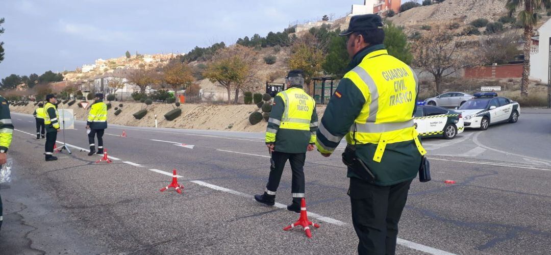 Control de la Guardia Civil de Tráfico.