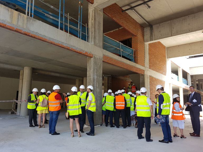 Visita 18 julio a las obras del Hospital