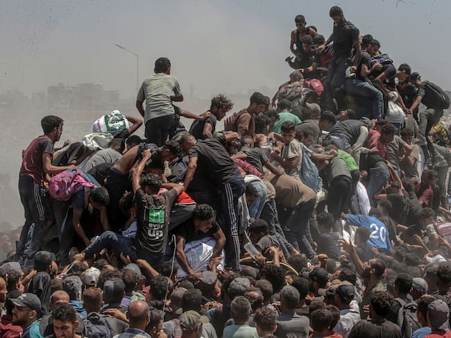 "Emergència humanitària a Gaza" és una de les fotografies finalistes del World Press Photo d'enguany