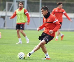 La plantilla continúa preparando el partido contra el Numancia