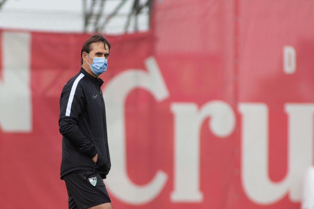 Julen Lopetegui, en el último entrenamiento de la semana.