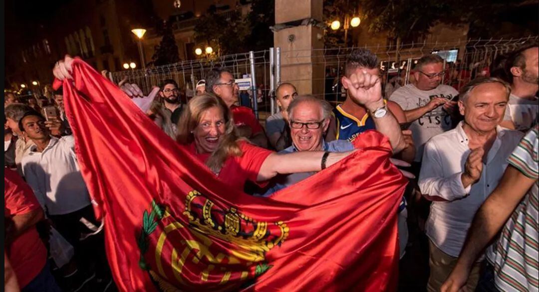 Aficionados del Real Mallorca.